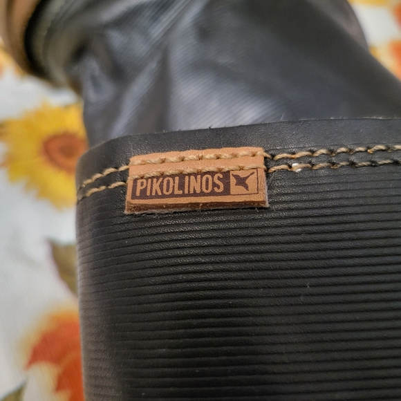 Pikolinos Black/Brown Leather Side Zip Calf Boot sz 41~Made in Spain & Like New! - Picture 7 of 11